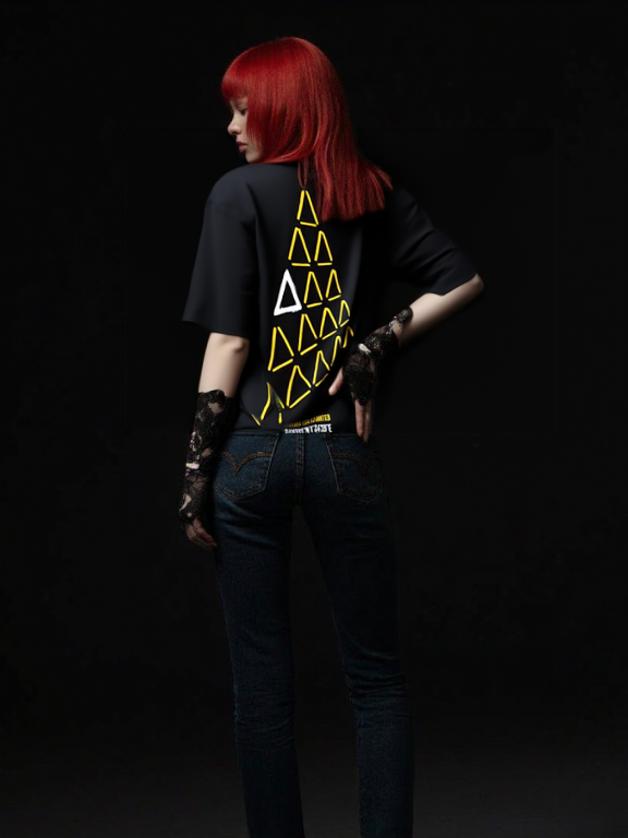 PYRAMID TECHNO YELLOW T-SHIRT