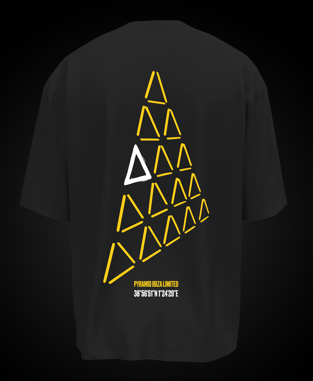 PYRAMID TECHNO YELLOW T-SHIRT