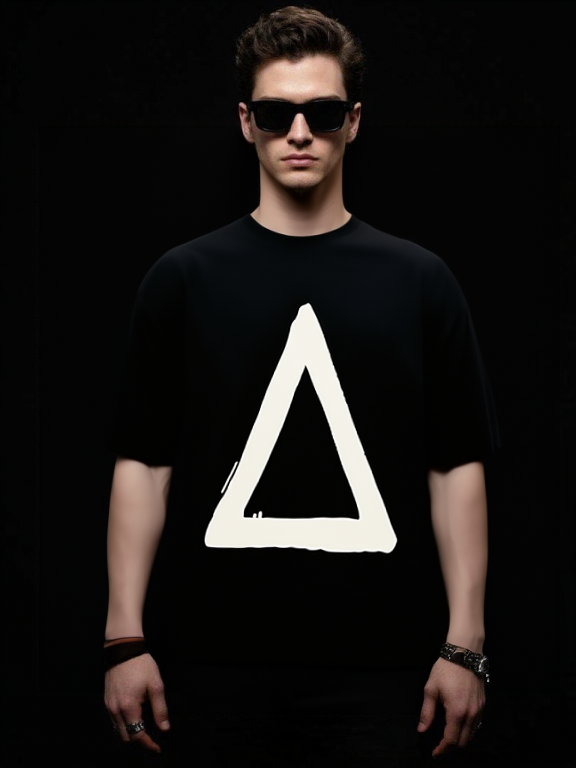 PYRAMID BONE T-SHIRT BLACK & WHITE