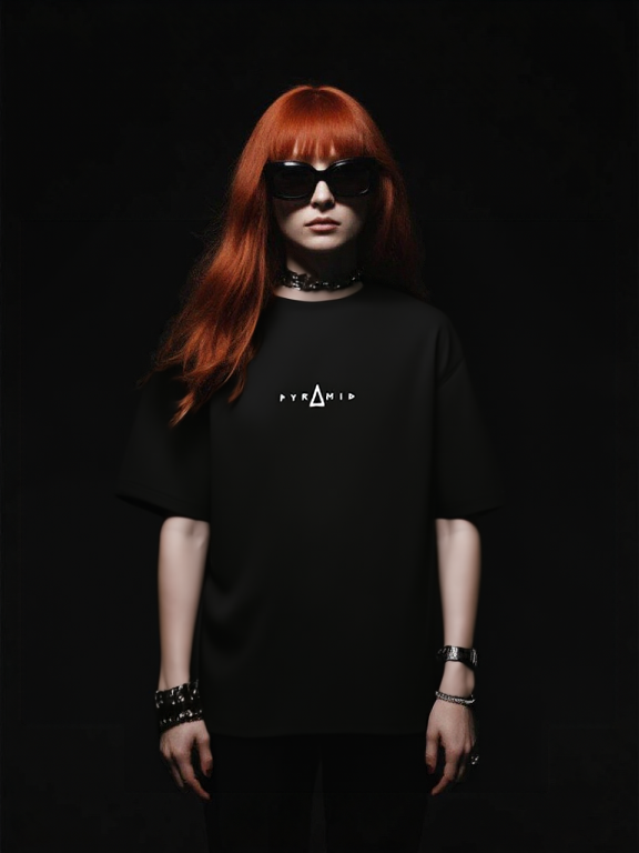 PYRAMID SYMBOLS BLACK T-SHIRT