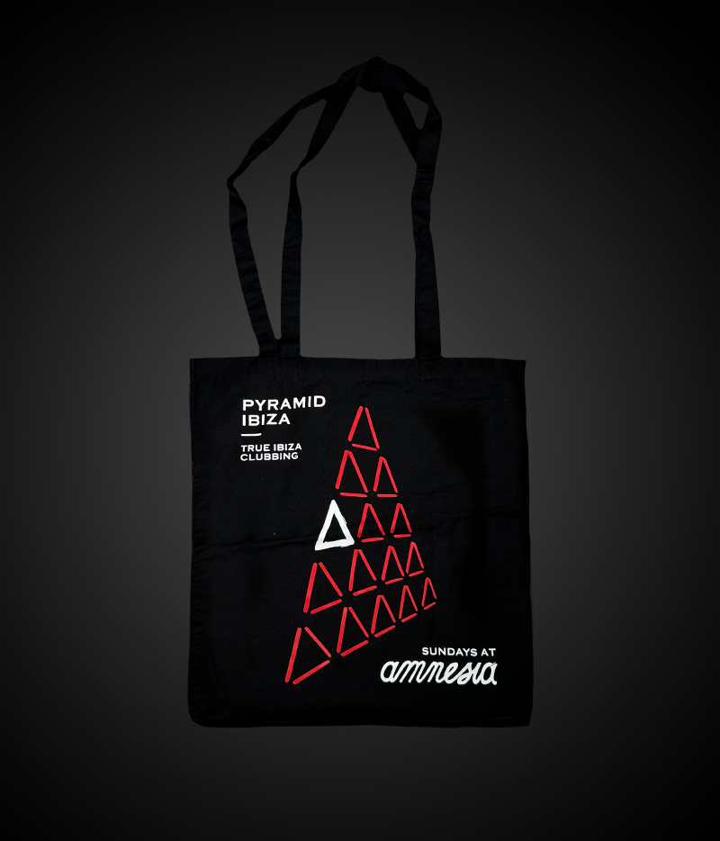 RED PYRAMID TOTE