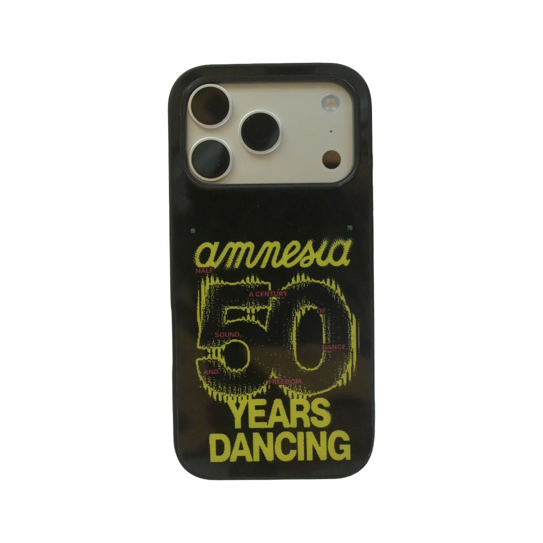 AMNESIA 50 YEARS DANCING PHONE CASE