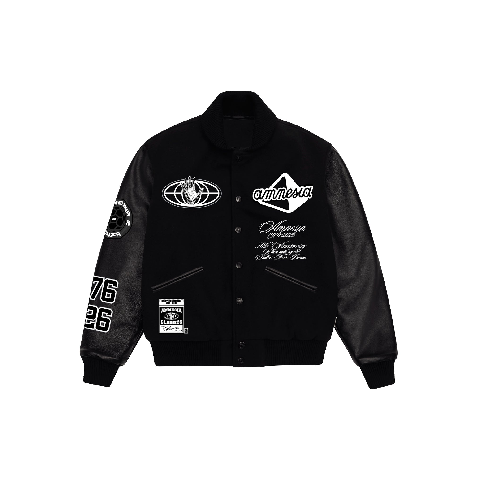 AMNESIA 1976 VARSITY BOMBER JACKET