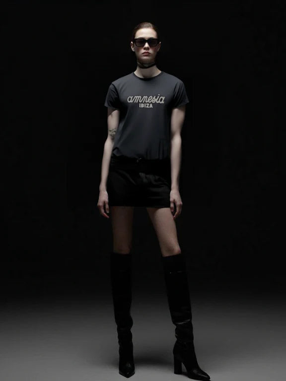 AMNESIA IBIZA BLACK T-SHIRT
