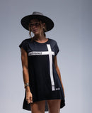 AMNESIA WOMENS CROSS SLEEVELESS T-SHIRT