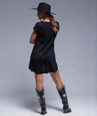 AMNESIA WOMENS CROSS SLEEVELESS T-SHIRT