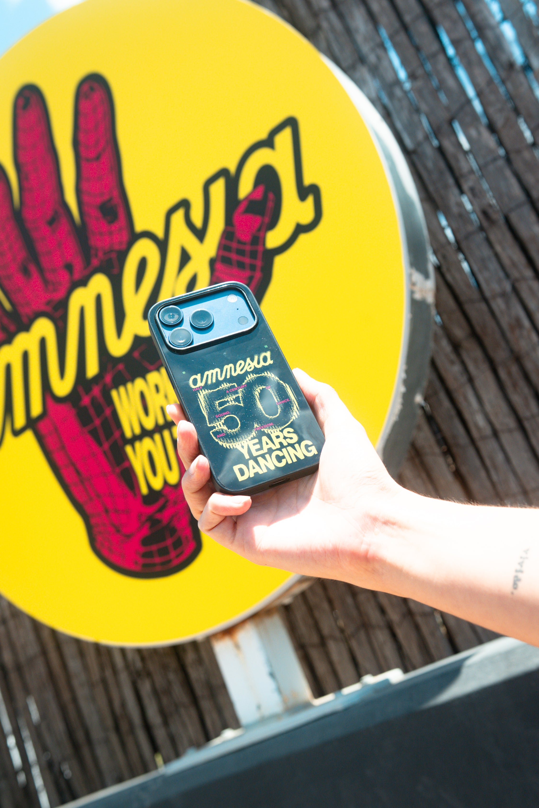 AMNESIA 50 YEARS DANCING PHONE CASE