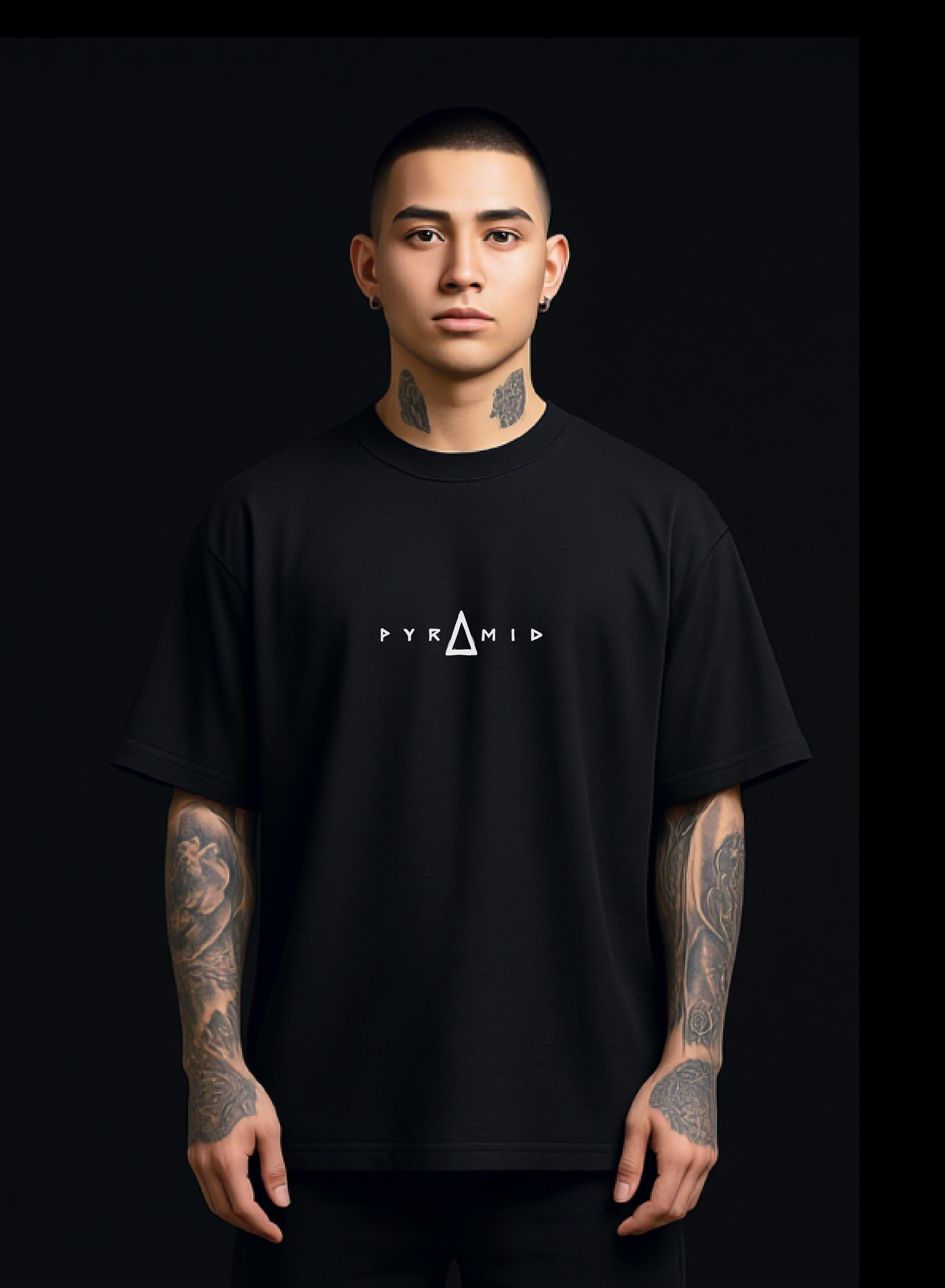 PYRAMID SYMBOLS BLACK T-SHIRT
