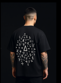 PYRAMID SYMBOLS BLACK T-SHIRT