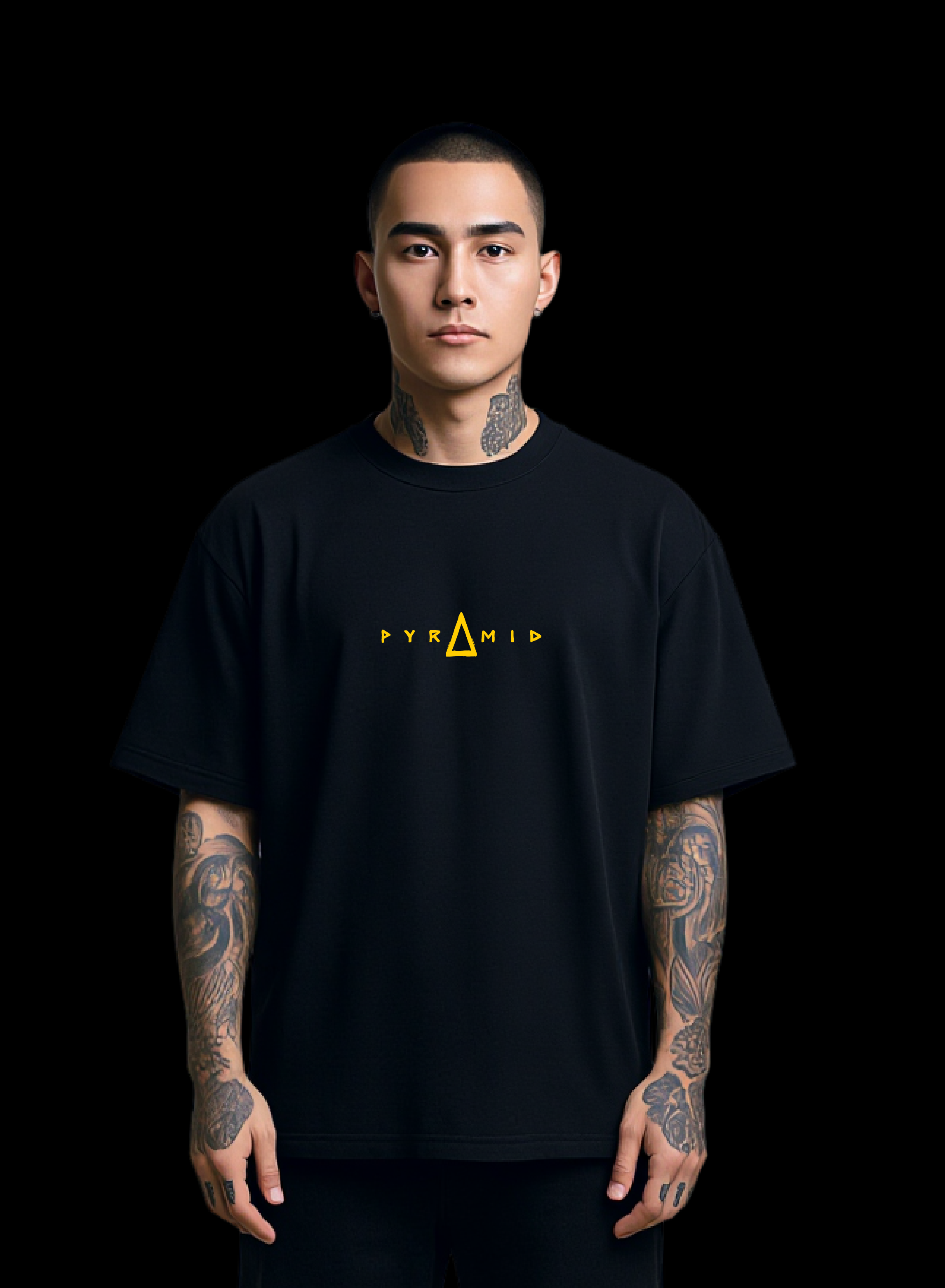 PYRAMID TECHNO YELLOW T-SHIRT