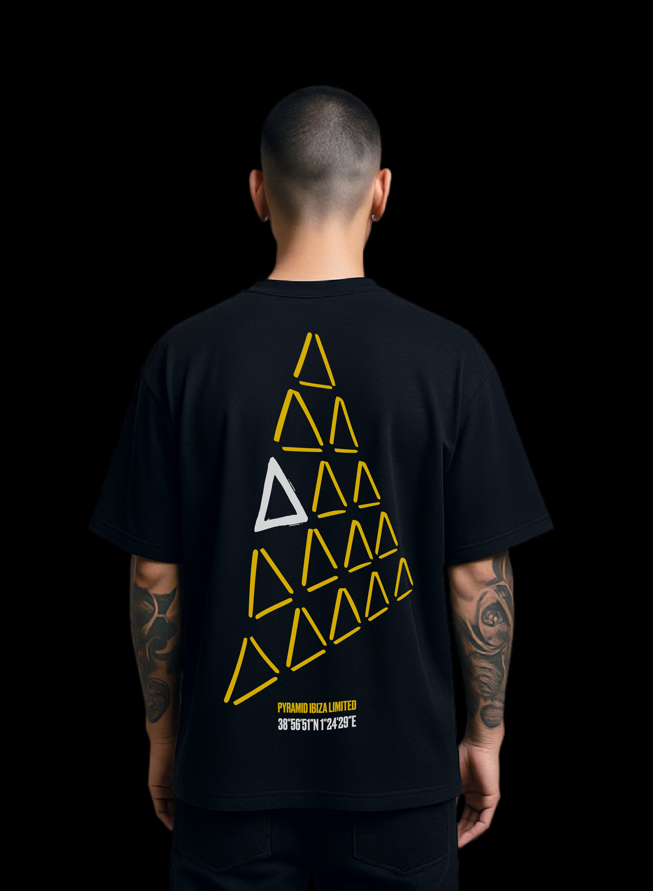 PYRAMID TECHNO YELLOW T-SHIRT
