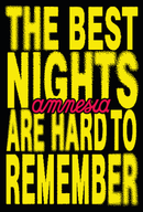 AMNESIA THE BEST NIGHTS POSTER