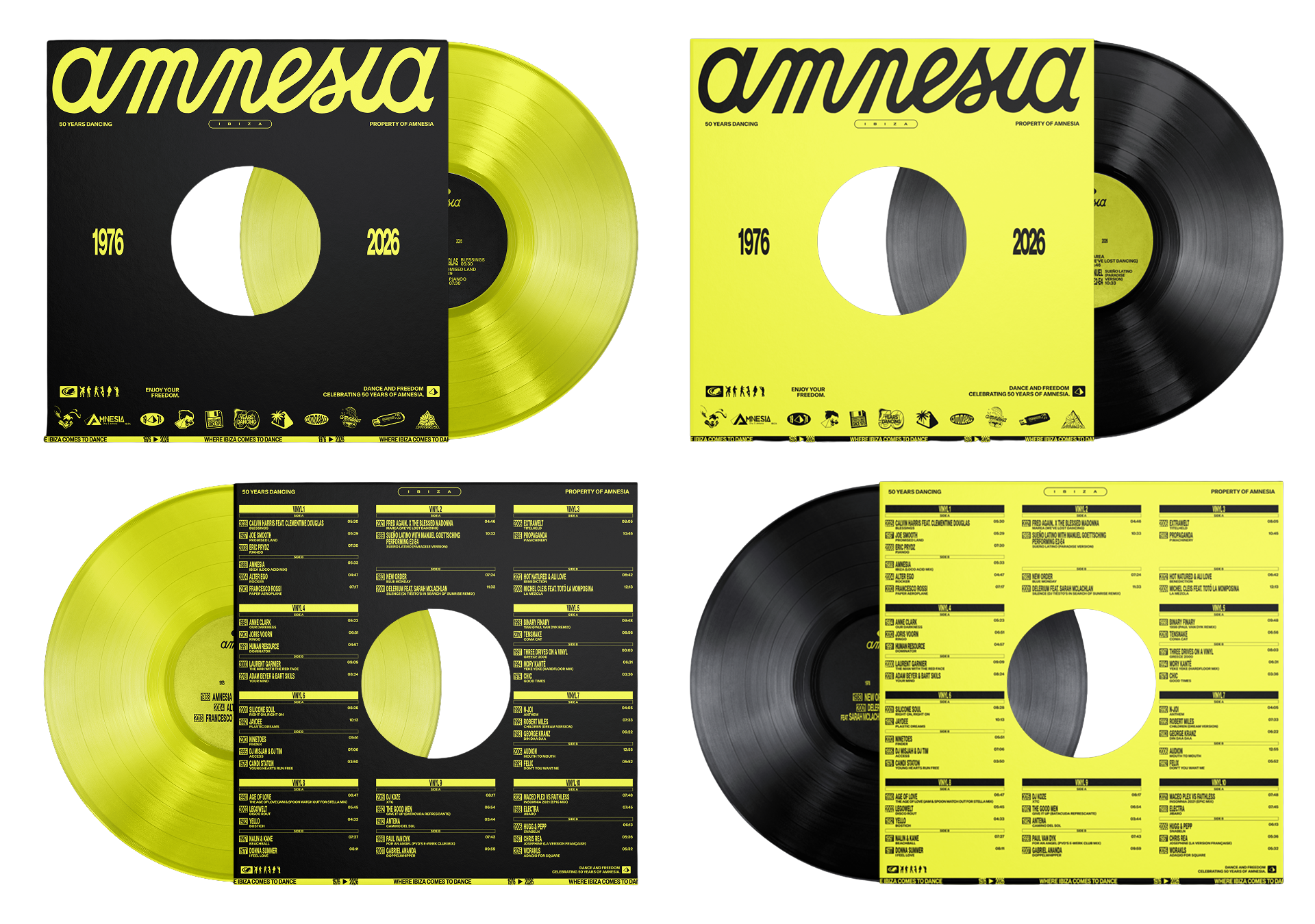 AMNESIA 50th ANNIVERSARY VINYL COLLECTION