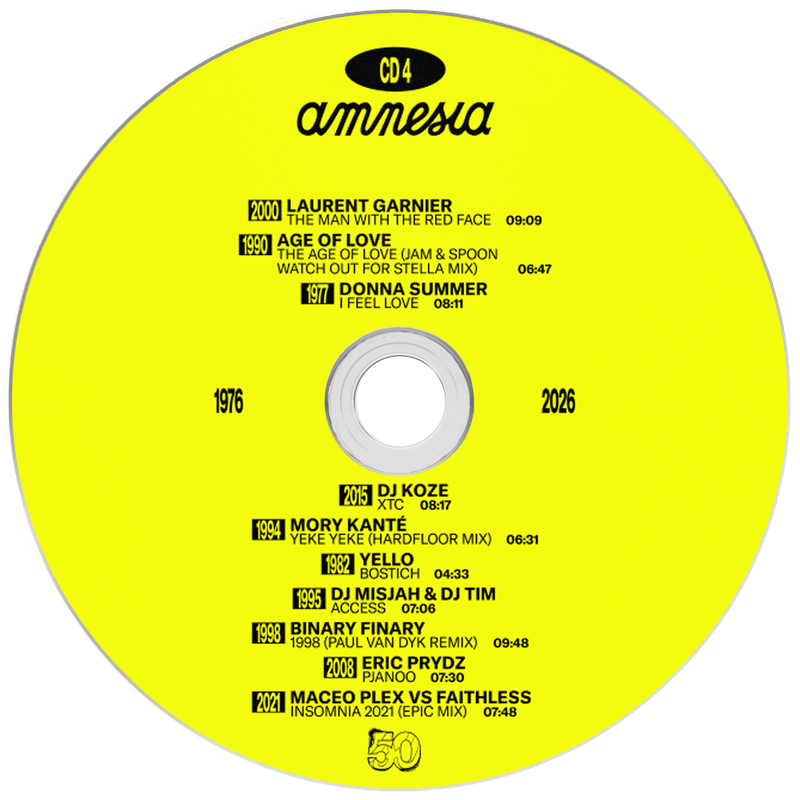 AMNESIA 50th ANNIVERSARY CD COLLECTION