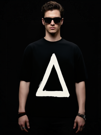 PYRAMID BONE T-SHIRT BLACK & WHITE