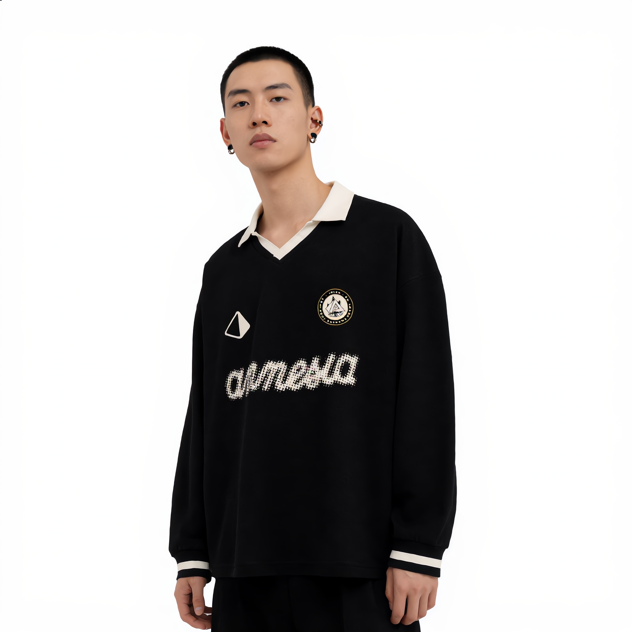 AMNESIA VINTAGE CLUB JERSEY BLACK